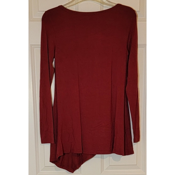 ❤️‍🔥$5~ VIISHOW Long Sleeve Scoop Neck Button Side Tunic Top Blouse - Picture 5 of 6